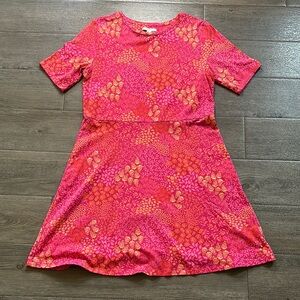 Isaac Mizrahi Pink and Orange Floral Dress